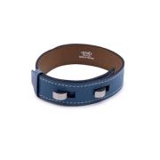 Pre-owned Fabric bracelets Hermès Vintage , Blue , Dames