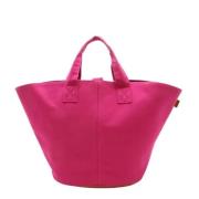 Pre-owned Canvas totes Hermès Vintage , Pink , Dames