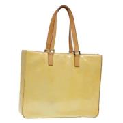 Pre-owned Leather totes Louis Vuitton Vintage , Yellow , Dames