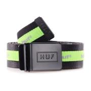 Scout Heren Riem Zwart/Groen HUF , Multicolor , Heren