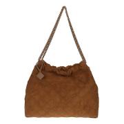 Zachte Suède Trekkoord Hobo Tas Tory Burch , Brown , Dames