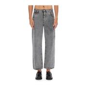 Klassieke Straight Fit Denim Jeans Etro , Gray , Heren