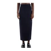 Blauwe Kameel Maxi Rok Max Mara , Blue , Dames