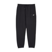 Geborstelde Fleece Sweatpants met Logo New Balance , Blue , Heren