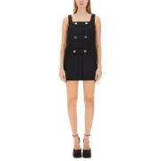 Stijlvolle Jellyfish Short Dress Versace , Black , Dames