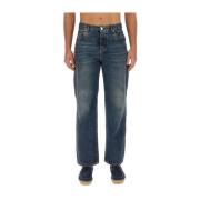 Klassieke Straight Fit Katoenen Jeans Etro , Blue , Heren