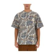 Bloemenprint T-shirt voor mannen Etro , Multicolor , Heren