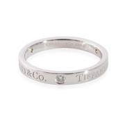 Pre-owned Platinum rings Tiffany & Co. Pre-owned , Gray , Dames