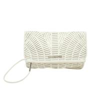 Pre-owned Leather clutches Alexander McQueen Pre-owned , White , Dames