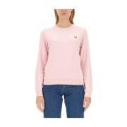 Vossen Patch Sweatshirt Maison Kitsuné , Pink , Dames