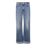 Slim Fit Denim Jeans Mother , Blue , Dames