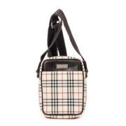 Pre-owned Canvas shoulder-bags Burberry Vintage , Beige , Dames