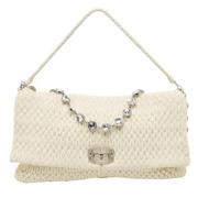 Pre-owned Leather shoulder-bags Miu Miu Pre-owned , White , Dames