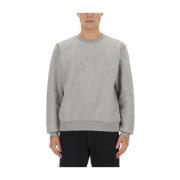 Comfortabele Stijlvolle Sweatshirt Mix Katoen Polyester Aspesi , Gray ...