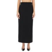 Elegante Maxi Rok Lanvin , Black , Dames