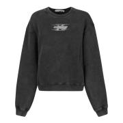 Blade Logo Sweatshirt Ontwerp T by Alexander Wang , Gray , Dames