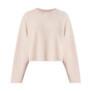 Bruine Sweatshirt Aw24 Damesmode Maison Margiela , Beige , Dames