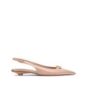 Beige Ballerina Flats voor Vrouwen Valentino Garavani , Beige , Dames