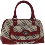 Pre-owned Canvas handbags Burberry Vintage , Red , Dames