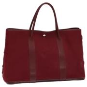 Pre-owned Canvas handbags Hermès Vintage , Red , Dames