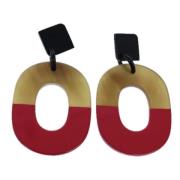 Pre-owned Fabric earrings Hermès Vintage , Multicolor , Dames