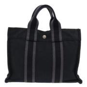 Pre-owned Canvas totes Hermès Vintage , Black , Dames