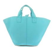 Pre-owned Leather handbags Hermès Vintage , Blue , Dames