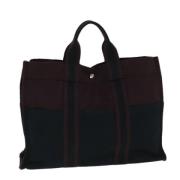 Pre-owned Canvas totes Hermès Vintage , Red , Dames