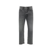 Grijze Jeans Aw24 Zacht Wassen Icon Denim , Gray , Heren