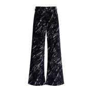 Zwarte Stijlvolle Broek Marni , Black , Dames