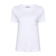 Wit T-shirt Madera Katoenen Stof Max Mara , White , Dames