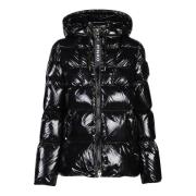 Elegant Caban Coat Pinko , Black , Dames