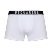 Boxers met logo Dsquared2 , White , Heren