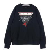 Grafische Fleece Crewneck Sweatshirt in Zwart Jordan , Black , Heren