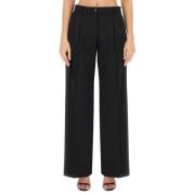 Luxe Flare Broek Dolce & Gabbana , Black , Dames