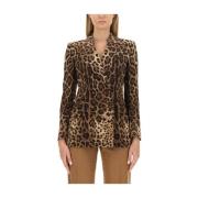 Wollen Blend Turlington Jas Dolce & Gabbana , Brown , Dames