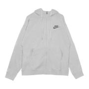 Sportswear Zip Hoodie voor Mannen Nike , Gray , Heren