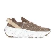 Space Hippie 04 Lage Schoen Sand/Wit Nike , Beige , Dames