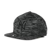 Zwarte platte klep pet voor mannen New Era , Black , Heren