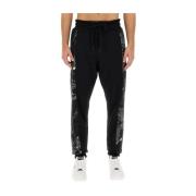 Couture Chain Jogging Pants Versace Jeans Couture , Black , Heren