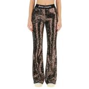 Flare Fit Wijde Broek Palm Angels , Multicolor , Dames