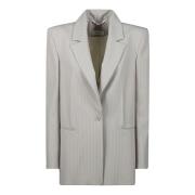 Elegante Blazer voor Vrouwen Patrizia Pepe , Gray , Dames