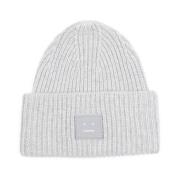 Lichtgrijs Melange Beanie Acne Studios , Gray , Unisex