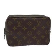 Pre-owned Canvas pouches Louis Vuitton Vintage , Brown , Dames