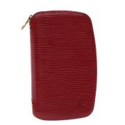 Pre-owned Leather wallets Louis Vuitton Vintage , Red , Dames