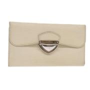 Pre-owned Leather wallets Louis Vuitton Vintage , Beige , Dames