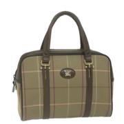 Pre-owned Canvas handbags Burberry Vintage , Brown , Dames