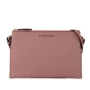 Pre-owned Leather crossbody-bags Burberry Vintage , Pink , Dames