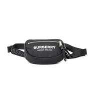 Pre-owned Leather shoulder-bags Burberry Vintage , Black , Dames