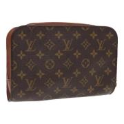 Pre-owned Canvas clutches Louis Vuitton Vintage , Brown , Dames